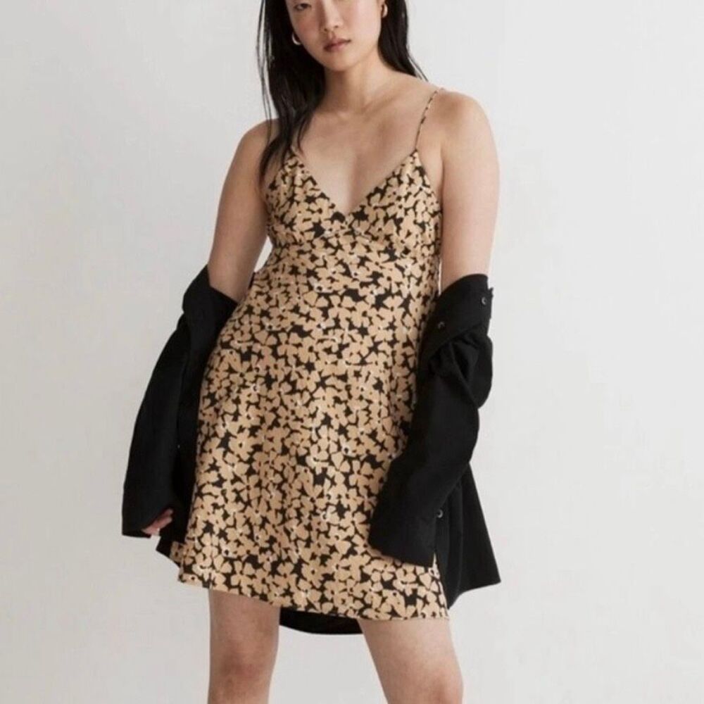 NWOT Madewell Layton Bonsai Bloom Mini Slip Dress Women's Size 8
